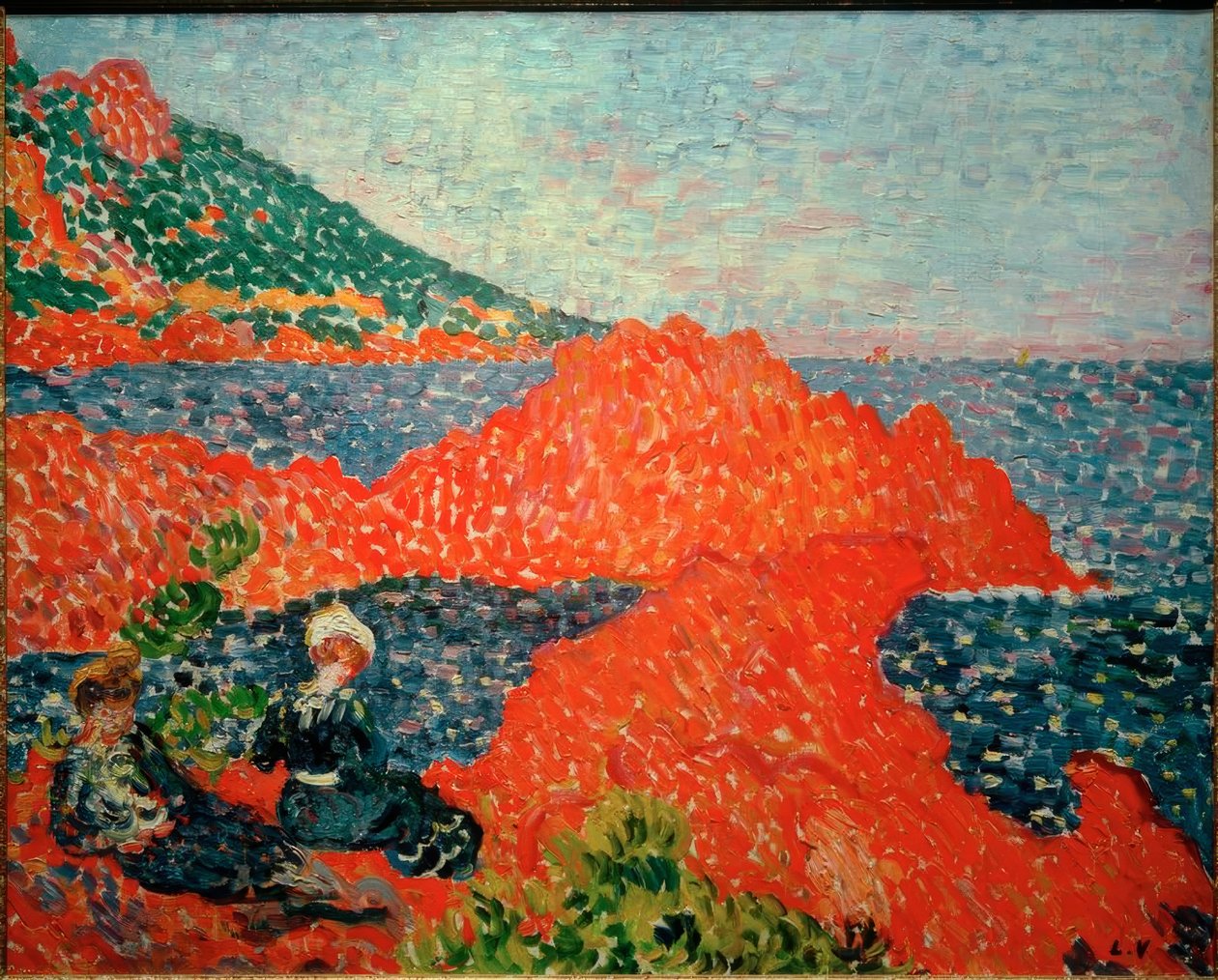 Le Roches rouges w Agay autorstwa Louis Valtat