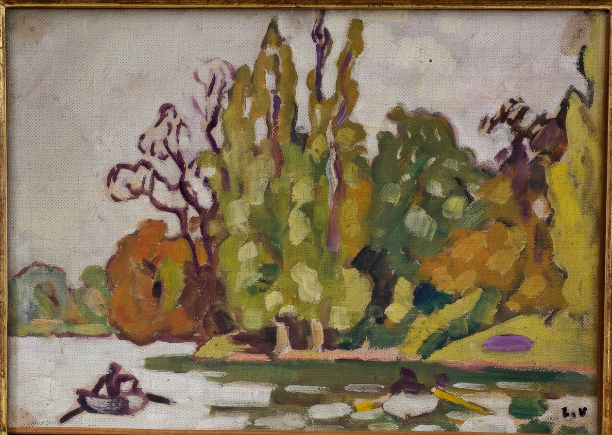 Łodzie na jeziorze Bois de Boulogne autorstwa Louis Valtat