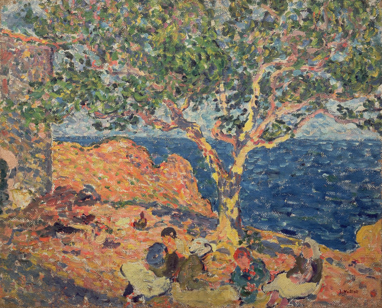 Krajobraz śródziemnomorski (olej na płótnie) autorstwa Louis Valtat