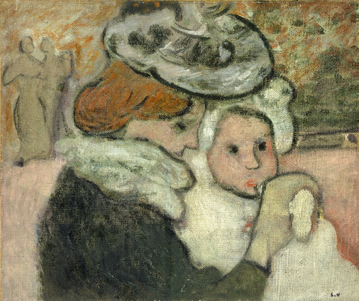 Matka i dziecko (pani Valtat i jej syn, dżinsy); Matka i dziecko (pani Valtat i jej syn Jean) autorstwa Louis Valtat