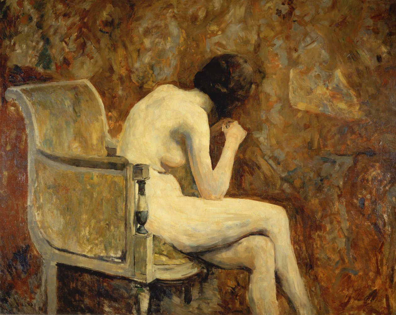 Nago w fotelu autorstwa Louis Valtat