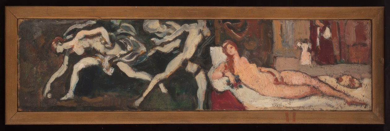 Studia po Wenus z Urbino Tycjana i Wyścig Atalanty Guido Reniego, stworzone podczas wystawy "Sztuka włoska" w Petit Palais. autorstwa Louis Valtat