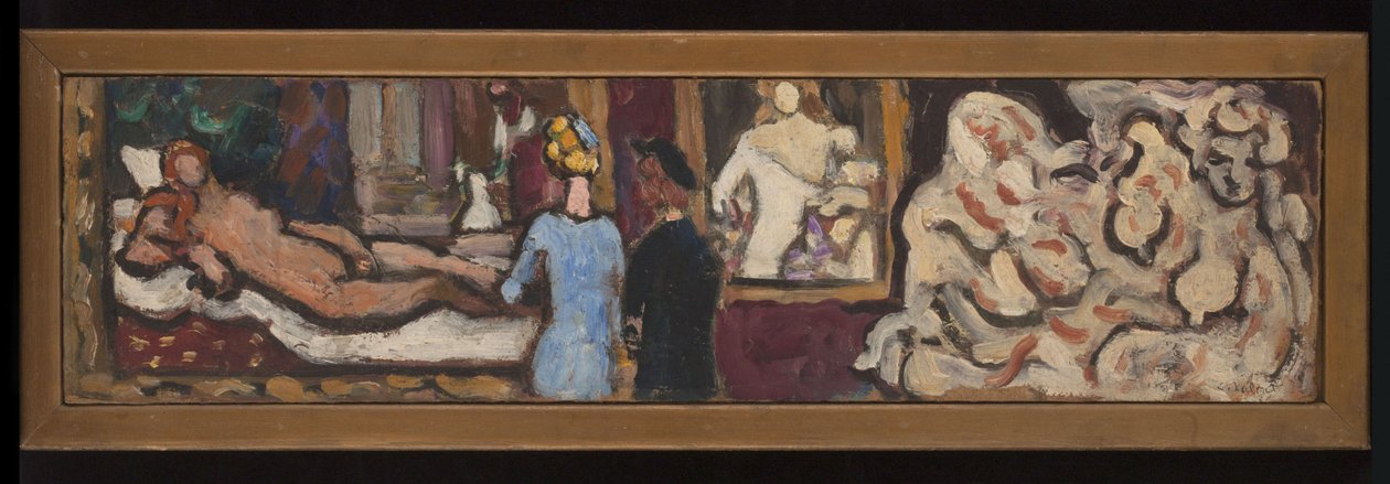 Studia według Wenus z Urbino i Flory Tycjana, wykonane podczas wystawy "Sztuka włoska" w Petit Palais, wiosna-lato 1935 (olej na tekturze) autorstwa Louis Valtat