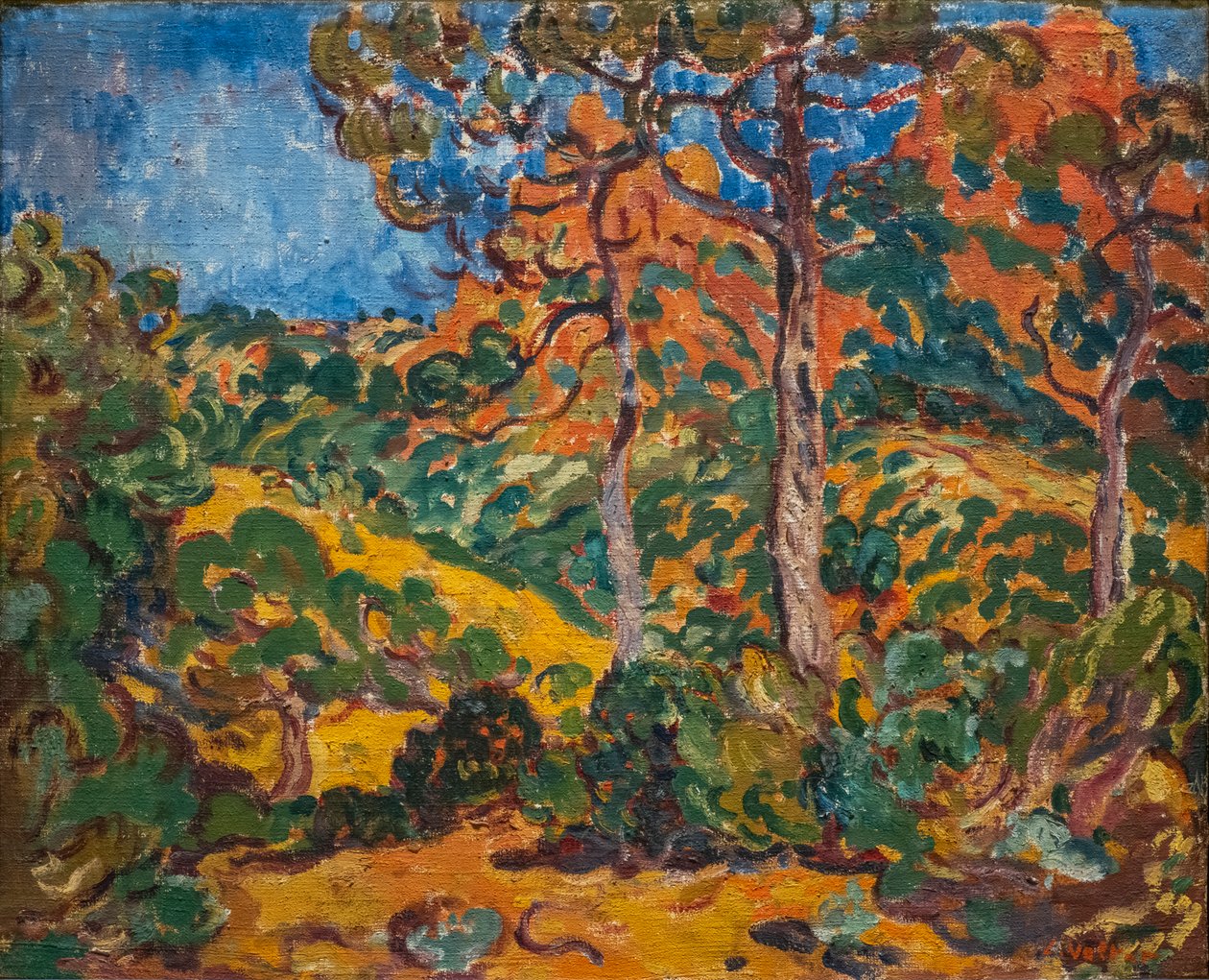 Światło słoneczne pod drzewami autorstwa Louis Valtat