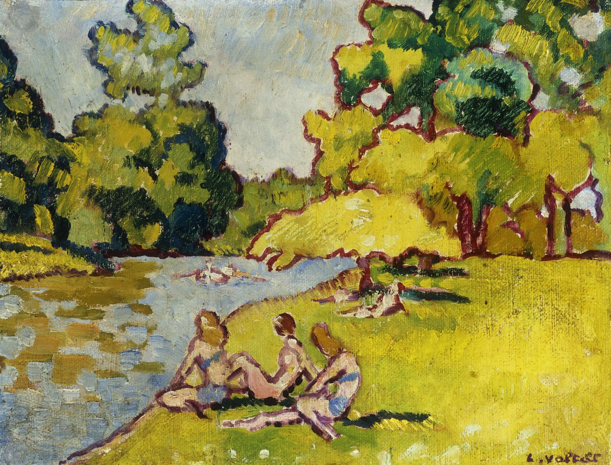 Kąpiący się; Pływacy autorstwa Louis Valtat