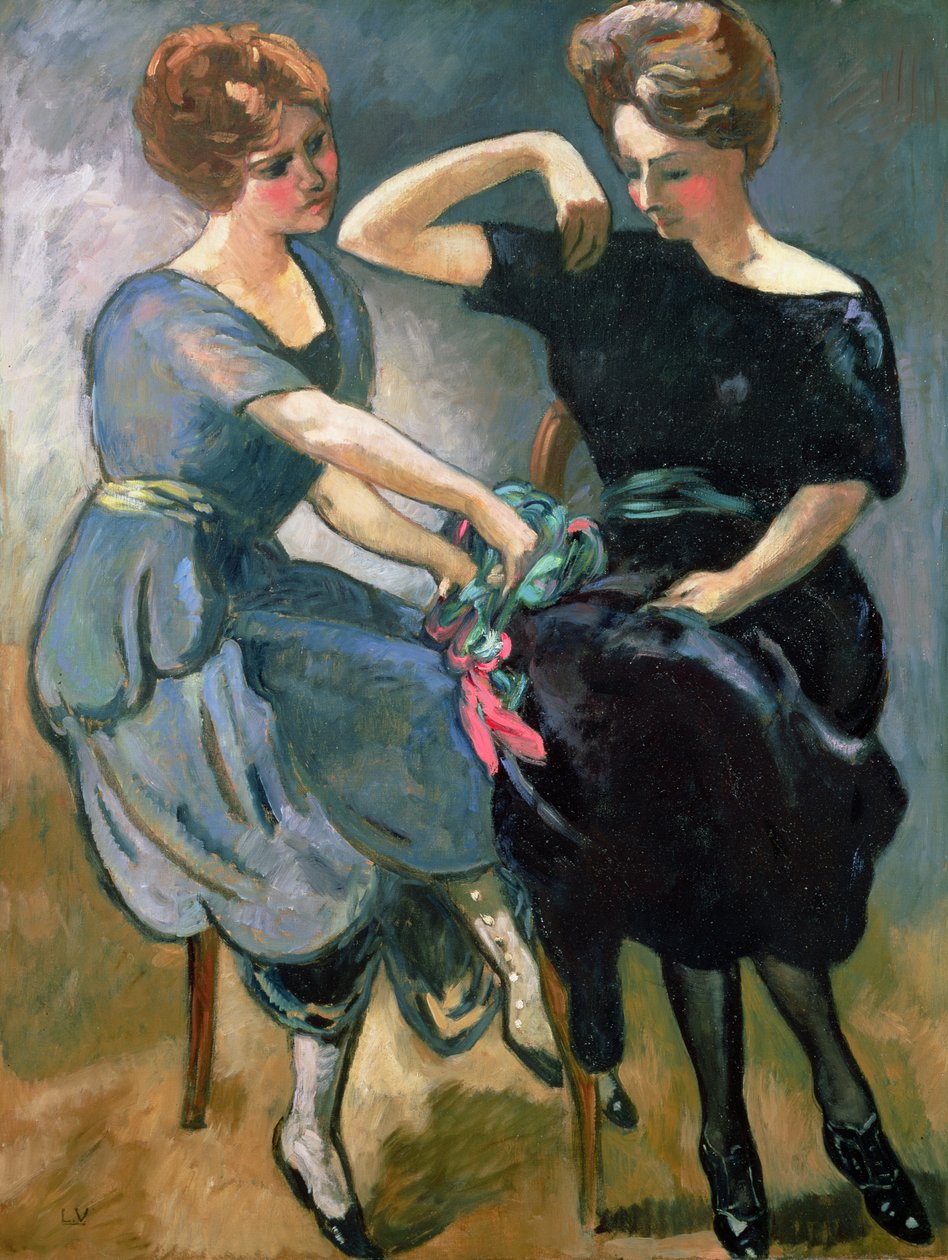 Dwie siostry, ok. 1912 r. (olej na płótnie) autorstwa Louis Valtat