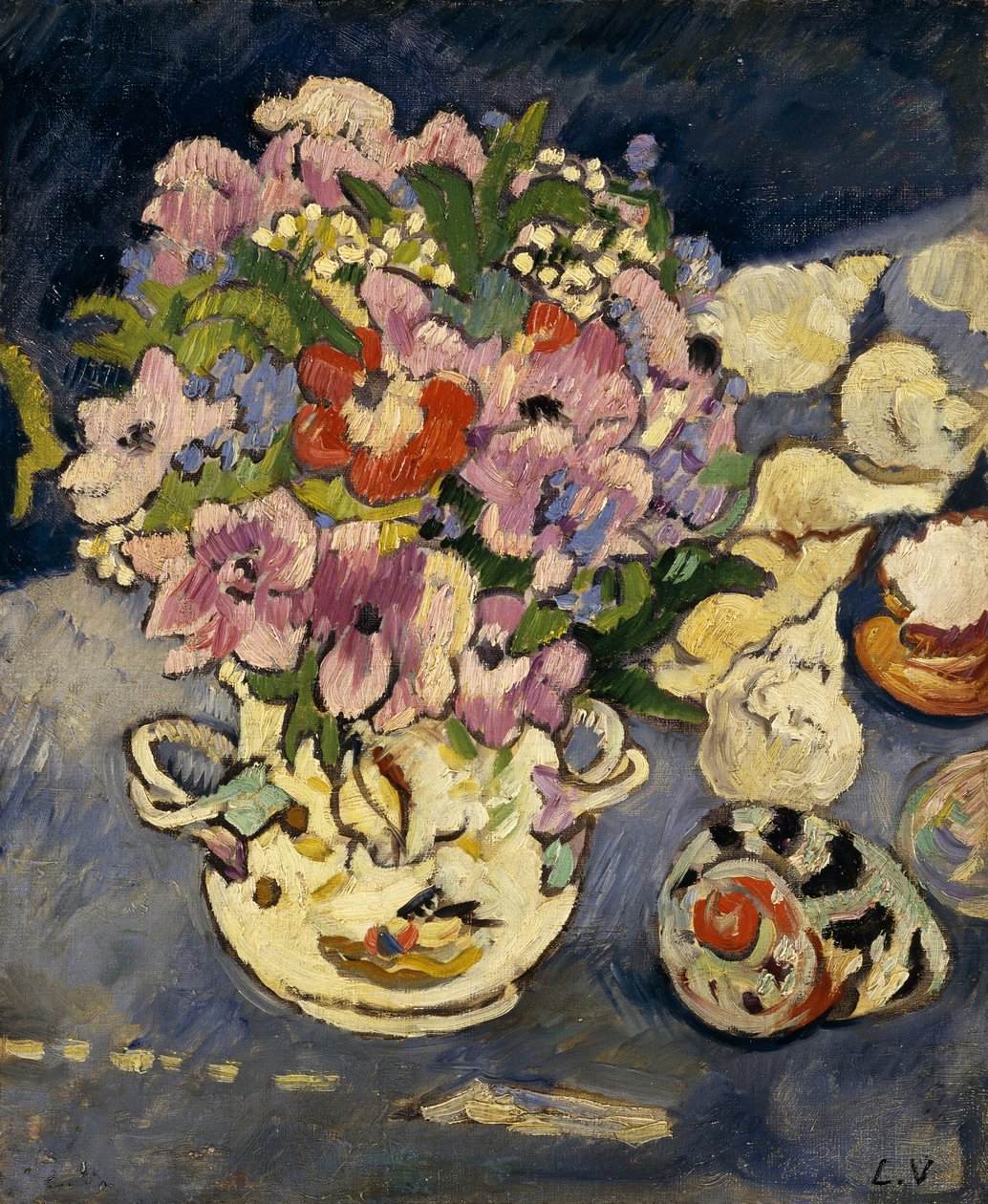 Wazon kwiatów autorstwa Louis Valtat