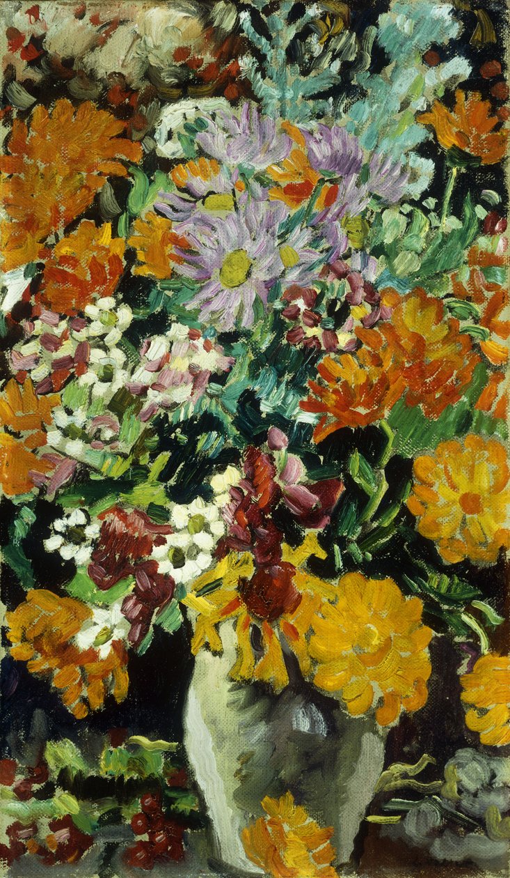 Wazon kwiatów; Vase de Fleurs, ok. 1930 r. (olej na płótnie) autorstwa Louis Valtat