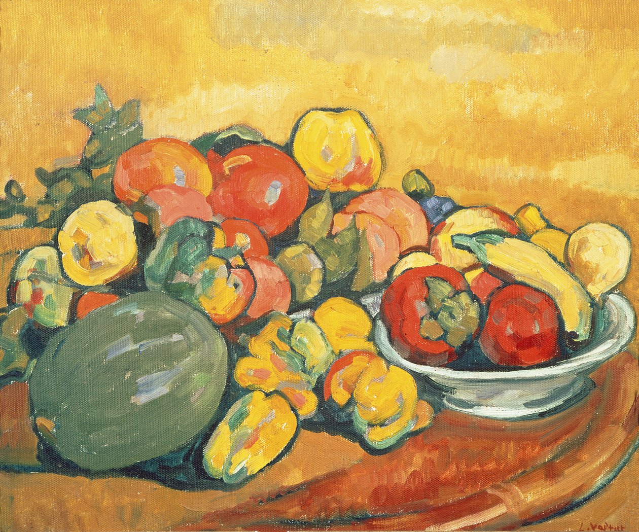 Warzywa i owoce (olej na płótnie) autorstwa Louis Valtat