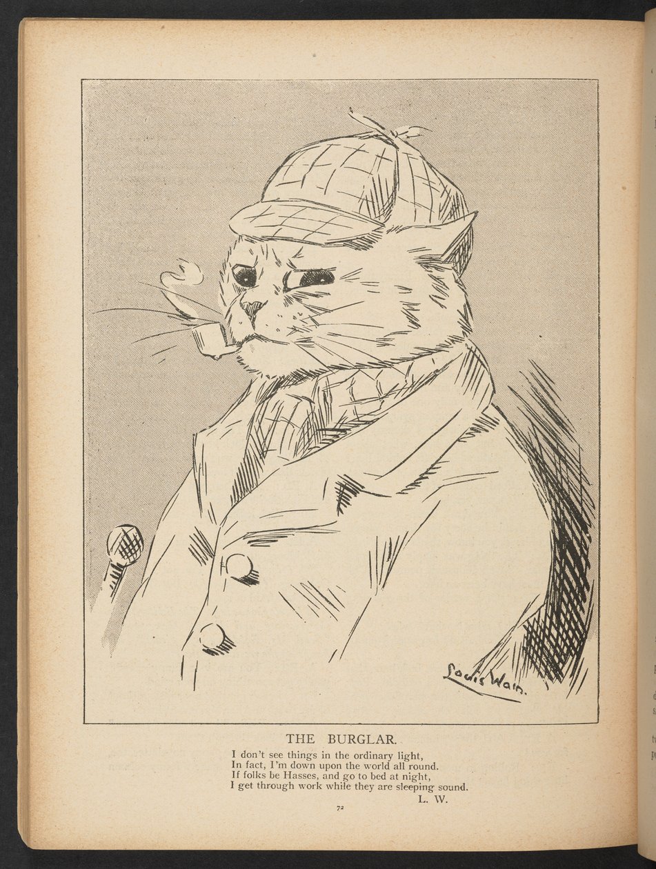 The Burglar, ze s. 72, Louis Wain Annual autorstwa Louis Wain