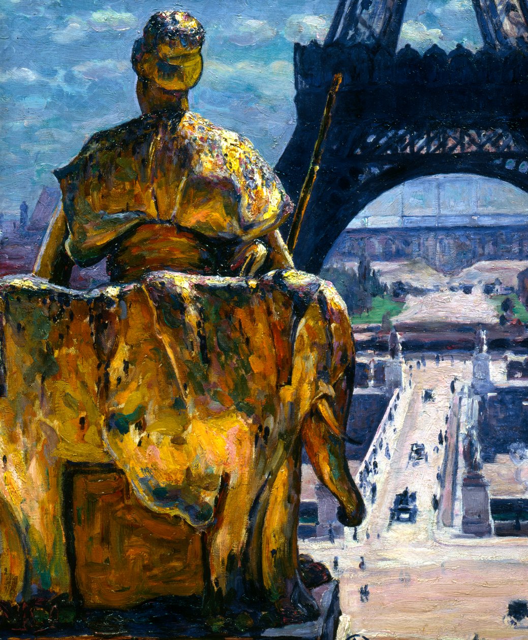Wieża Eiffla, 1900 autorstwa Louis Welden Hawkins