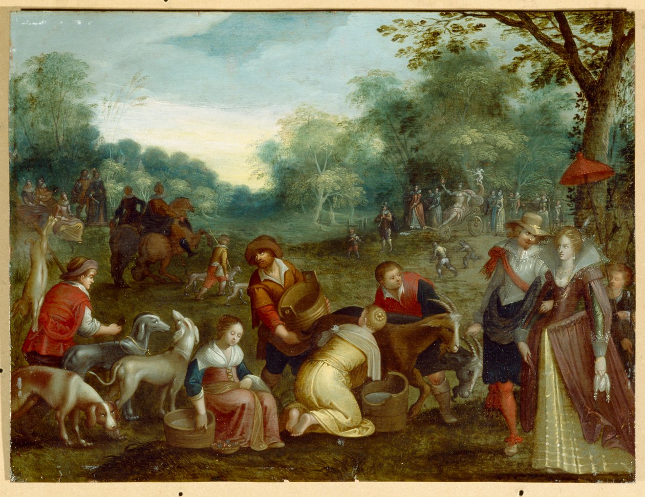 Wiosna (olej na płótnie) autorstwa Louis de (circle of) Caullery