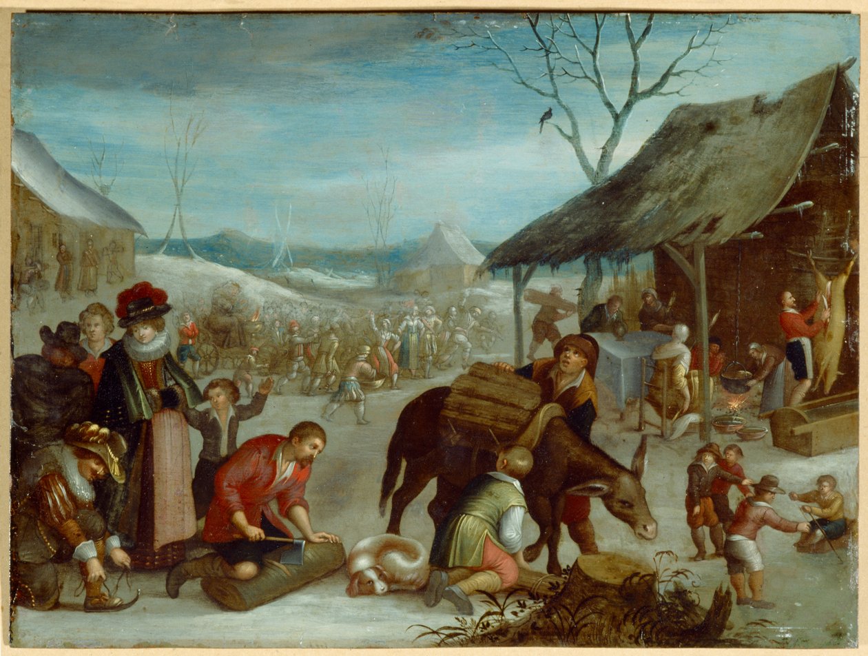 Zima (olej na płótnie) autorstwa Louis de (circle of) Caullery