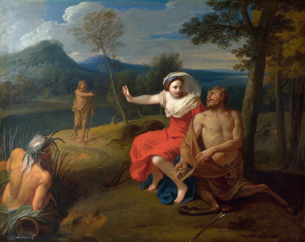 Nessos (Nessus) et Dejanire - Boullogne, Louis de Młodszy (1654-1733) Nessus i Dejanira Olej na płótnie ok. 1705 National Gallery, Londyn 65,4x80,6 autorstwa Louis de Boullogne