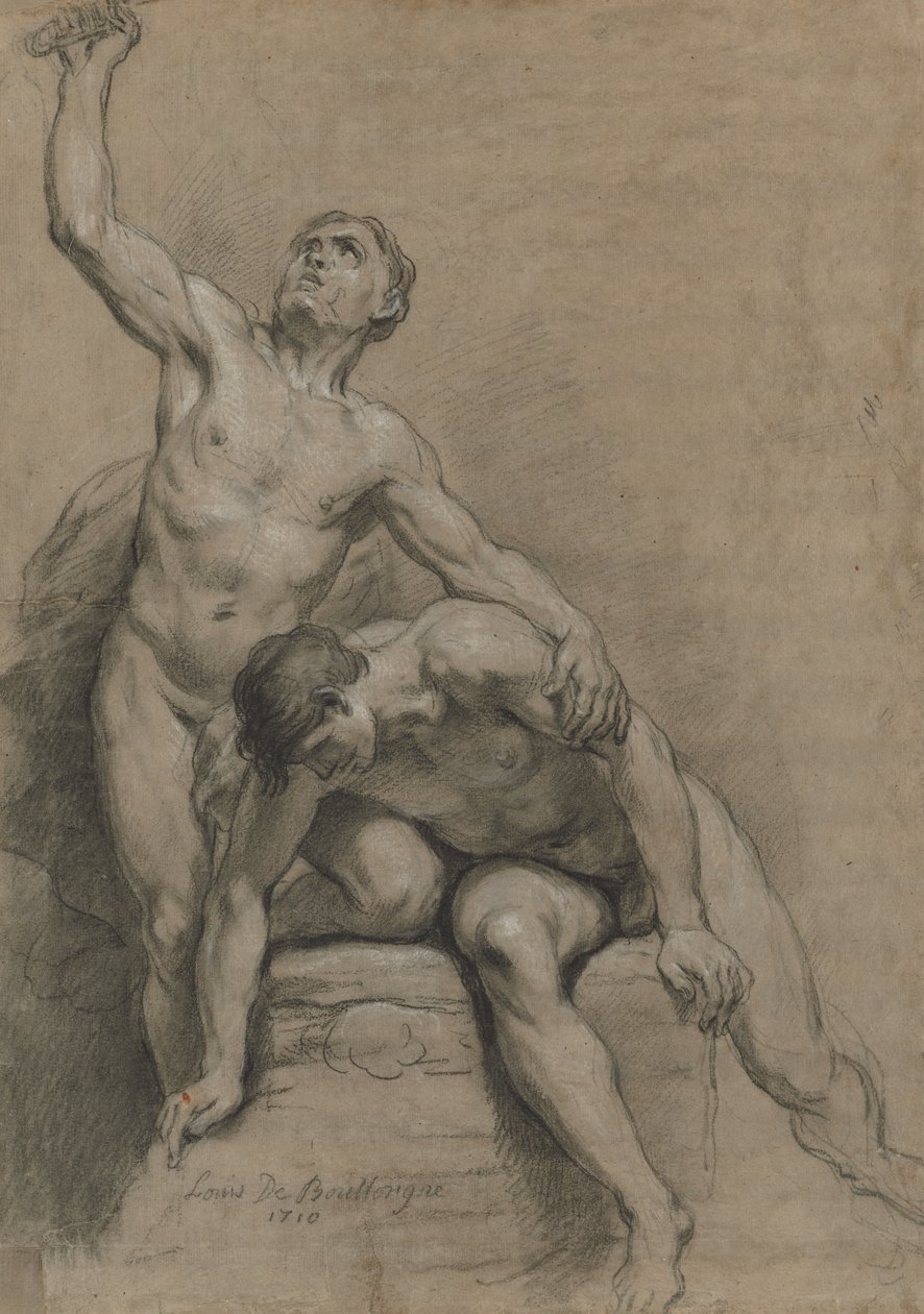 Dwa akty męskie autorstwa Louis de Boullogne