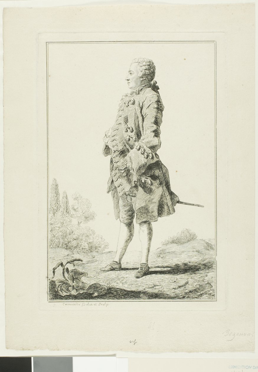 Peter Josef-Victor de Benseval autorstwa Louis de Carmontelle