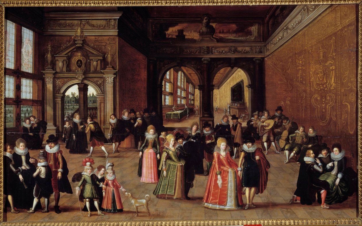 Bal na dworze Henryka IV. Obraz Louisa De Caulery