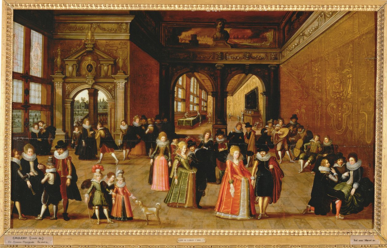 Bal za panowania króla Henryka IV ... (obraz na płótnie) autorstwa Louis de Caullery