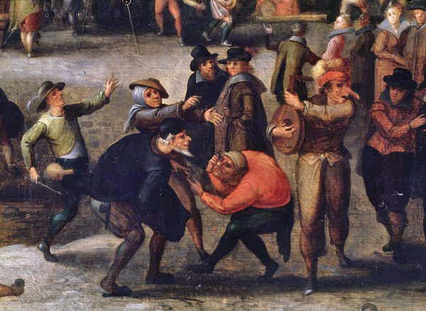 Karnawał (olej na panelu) (detal) autorstwa Louis de Caullery