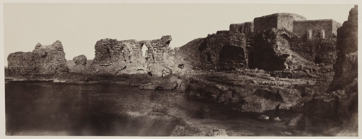 Kaalat el Athlit, Syria, Widok od strony morza autorstwa Louis de Clercq
