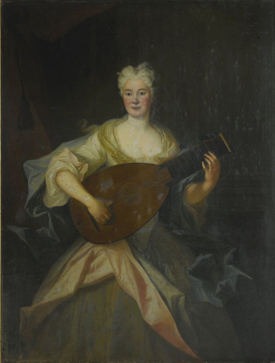 Portret Anny Konstancji, hrabiny Cosel 1680-1765, z domu von Brockdorff autorstwa Louis de Silvestre