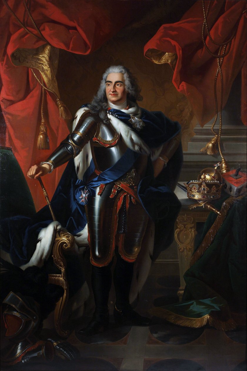 Portret Fryderyka Augusta Polski i Saksonii 1670-1733 autorstwa Louis de, Silvestre