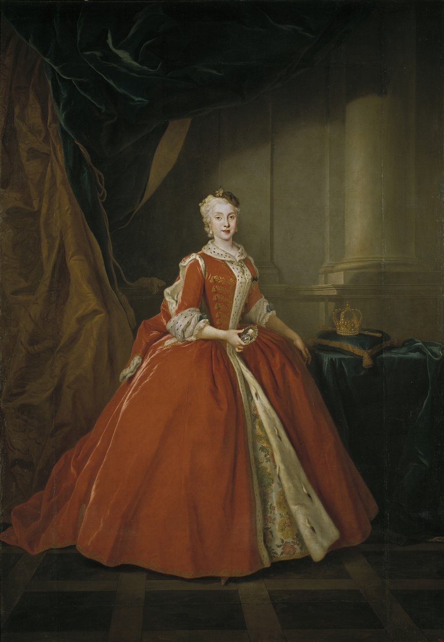 Portret księżnej Marii Amalii Saksonii 17241760 w stroju polskim, 1738 autorstwa Louis de Silvestre