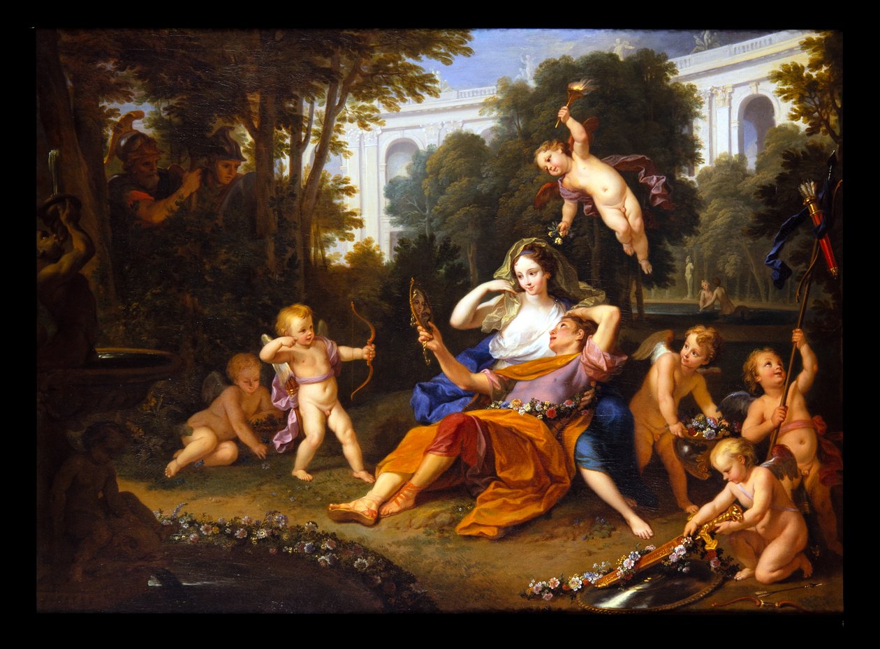 Armida i Rinaldo autorstwa Louis de the Younger Boulogne