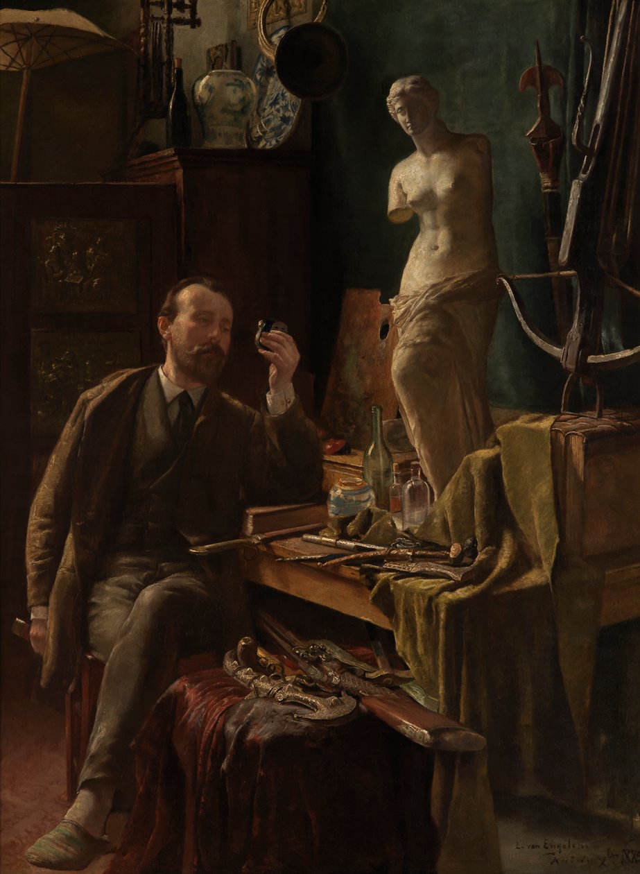 Artysta w swojej pracowni autorstwa Louis van Engelen