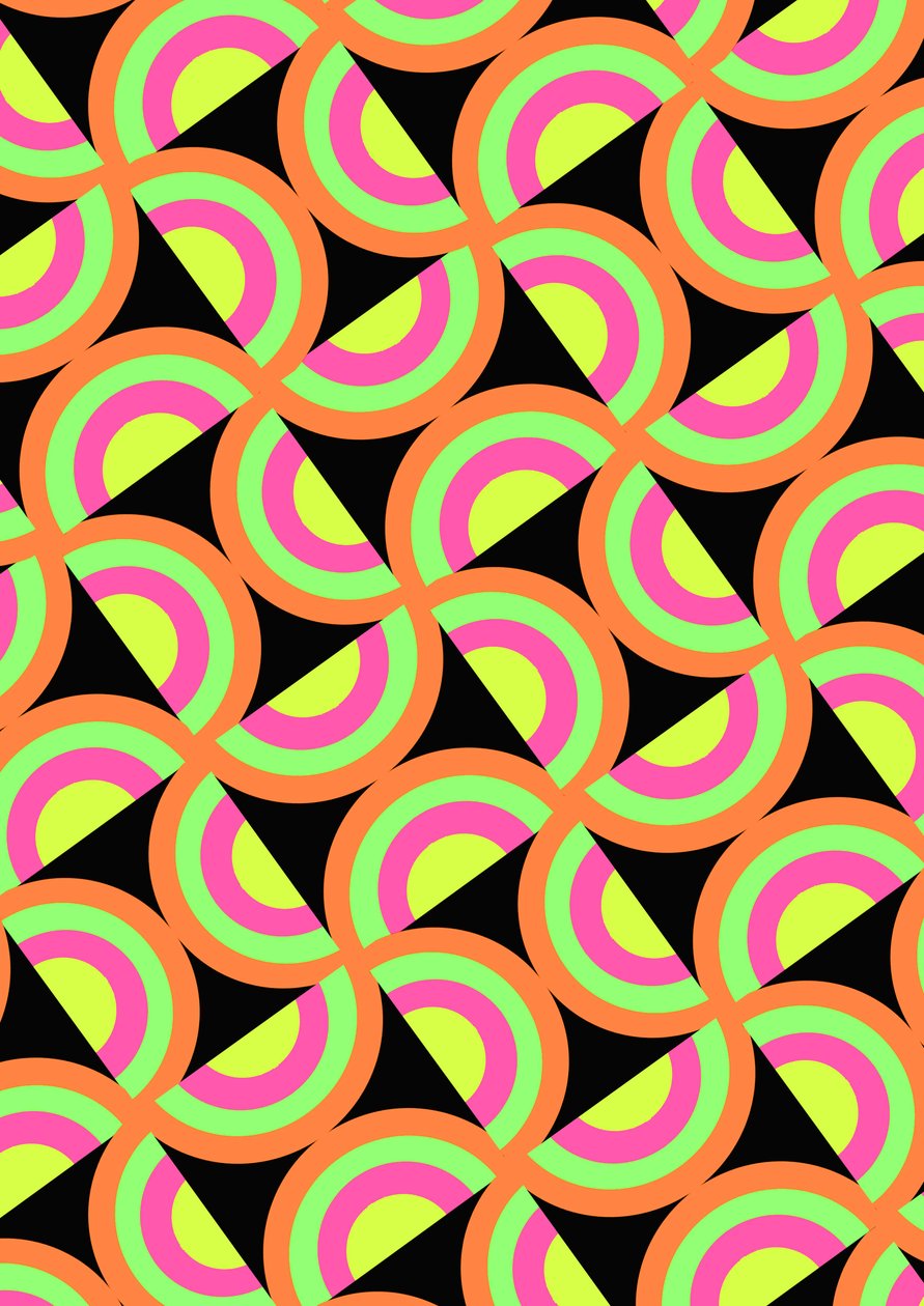 Psychedelic Squares (digital) autorstwa Louisa Hereford