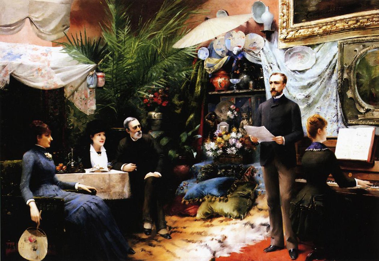 Piosenka popołudniowa, 1885 autorstwa Louise Abbéma