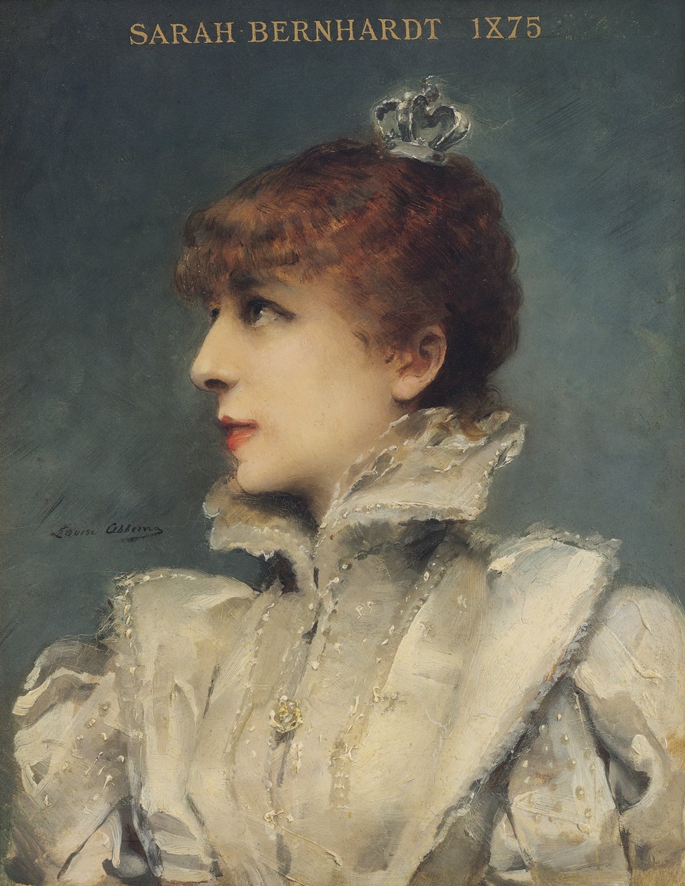 Sarah Bernhardt (1844-1923) 1875 autorstwa Louise Abbéma