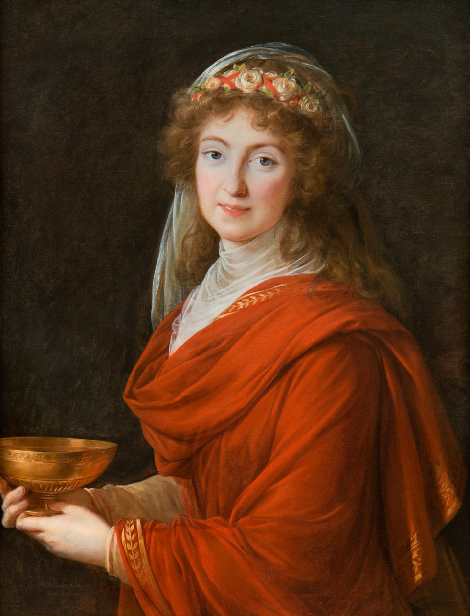 Adam Williams Fine Art Ltd Portret hrabiny Siemontkowsky Bystry (UWAGA autorstwa Elisabeth Louise Vigee Lebrun