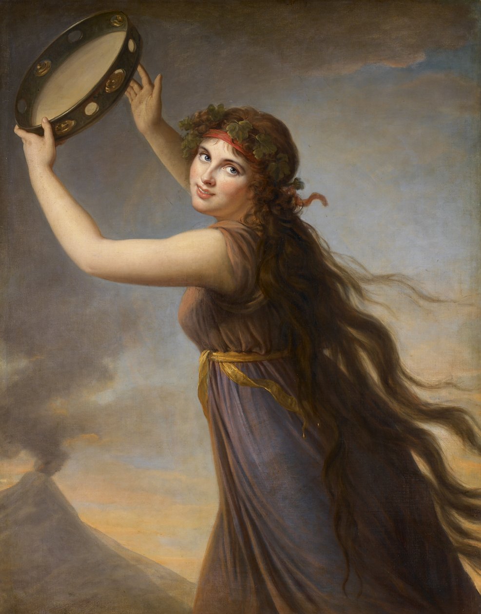 Portret Emmy, Lady Hamilton jako bachantki autorstwa Elisabeth Louise Vigee Lebrun