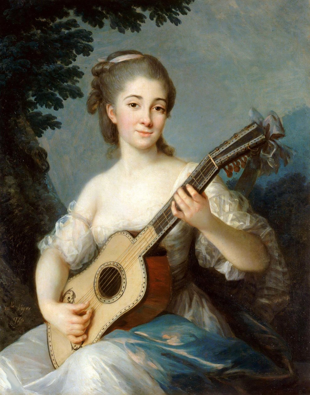 Portret Marie-Louise de Robien, 1774. autorstwa Elisabeth Louise Vigee Lebrun