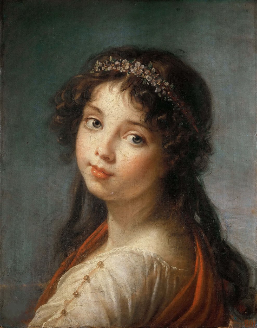 Portret córki artysty Jeanne-Lucie-Louise, dite Julie, 1792. autorstwa Elisabeth Louise Vigee Lebrun