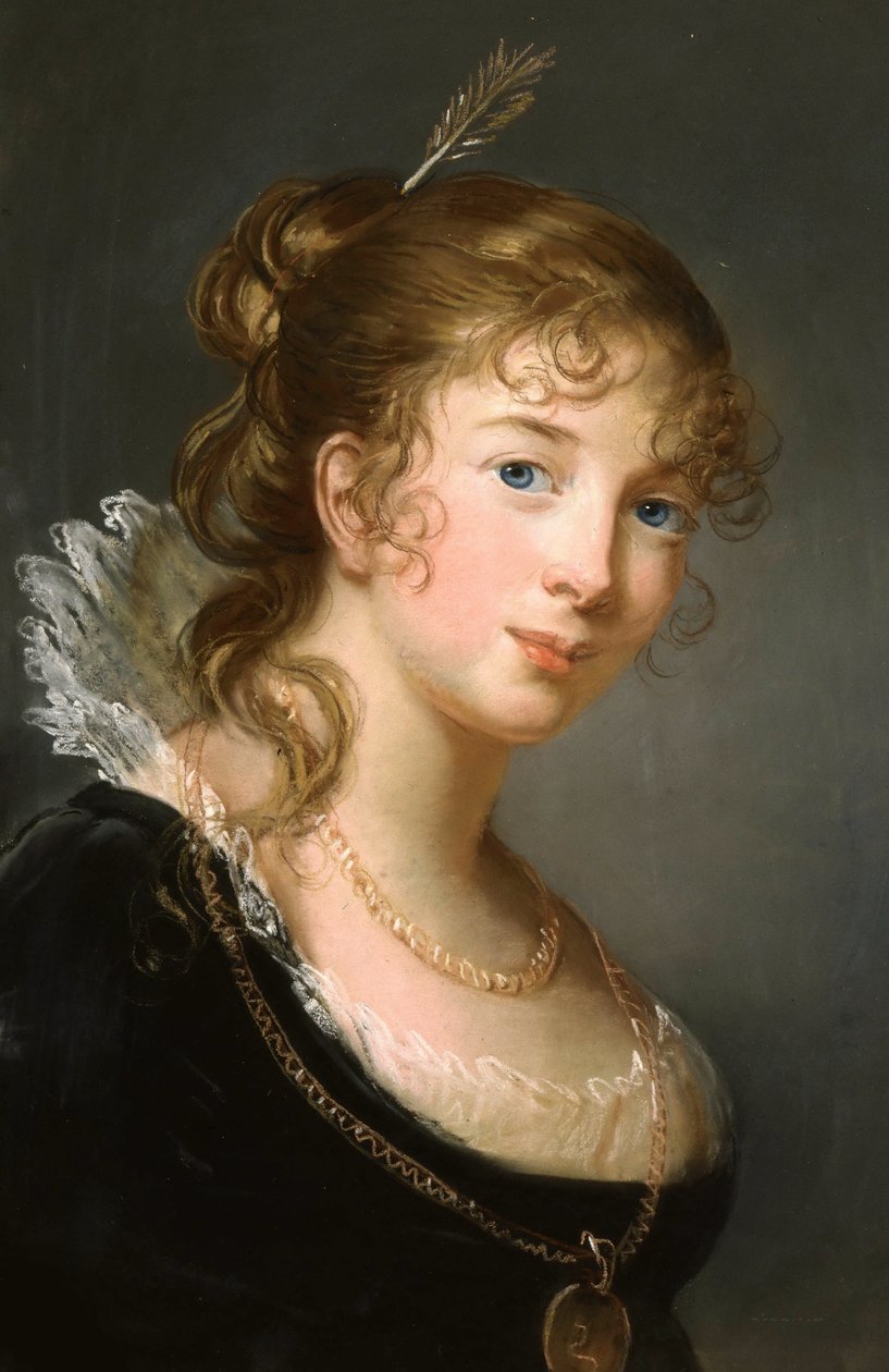 Księżniczka Fryderyka Dorothea Ludwika Filipińska Pruska 1770-1836, hrabina Radziwiłła, ok. 1930 r. 1801. autorstwa Elisabeth Louise Vigee Lebrun