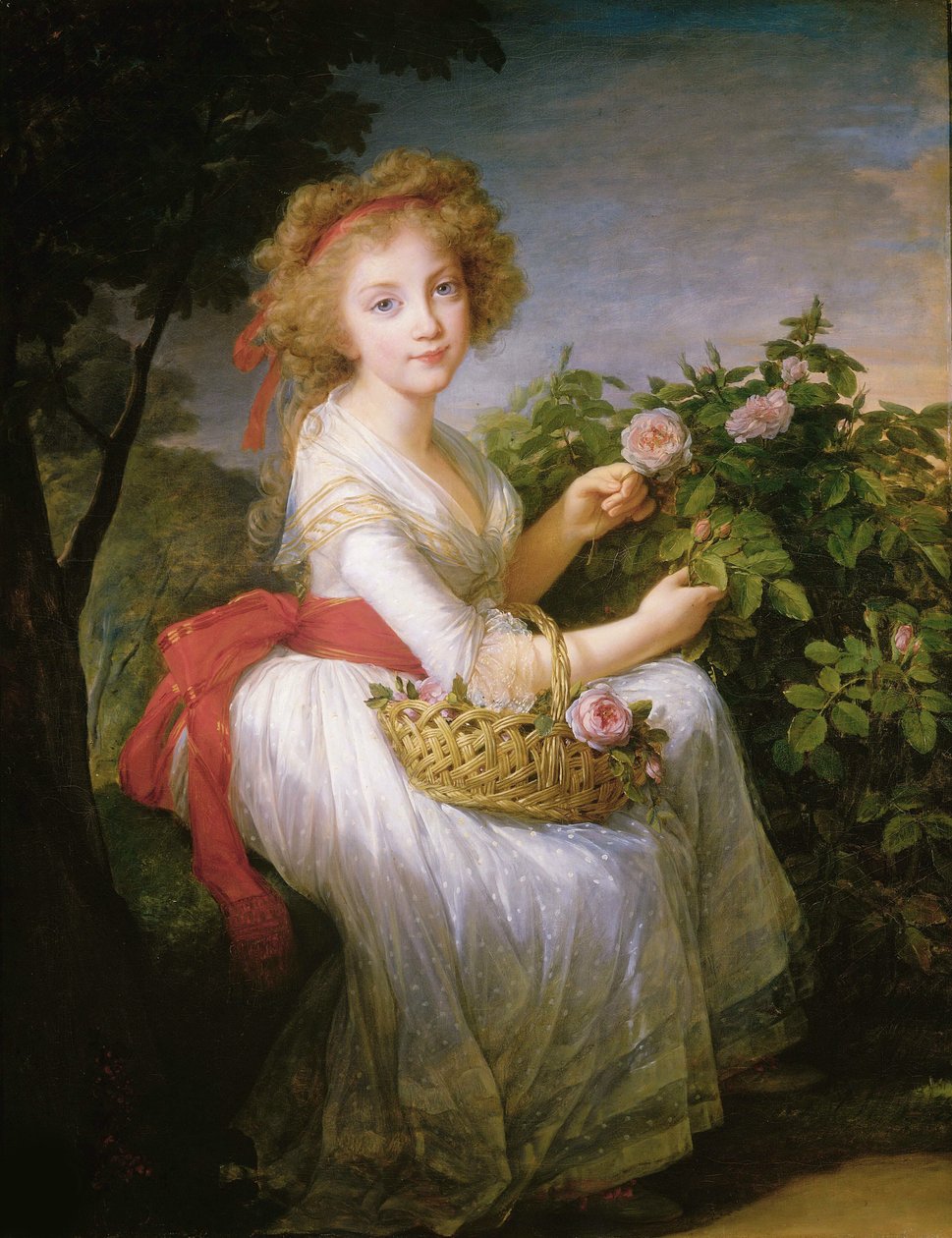 Księżniczka Maria Cristina z Neapolu i Sycylii 1779-1849, c. 1790. autorstwa Elisabeth Louise Vigee Lebrun