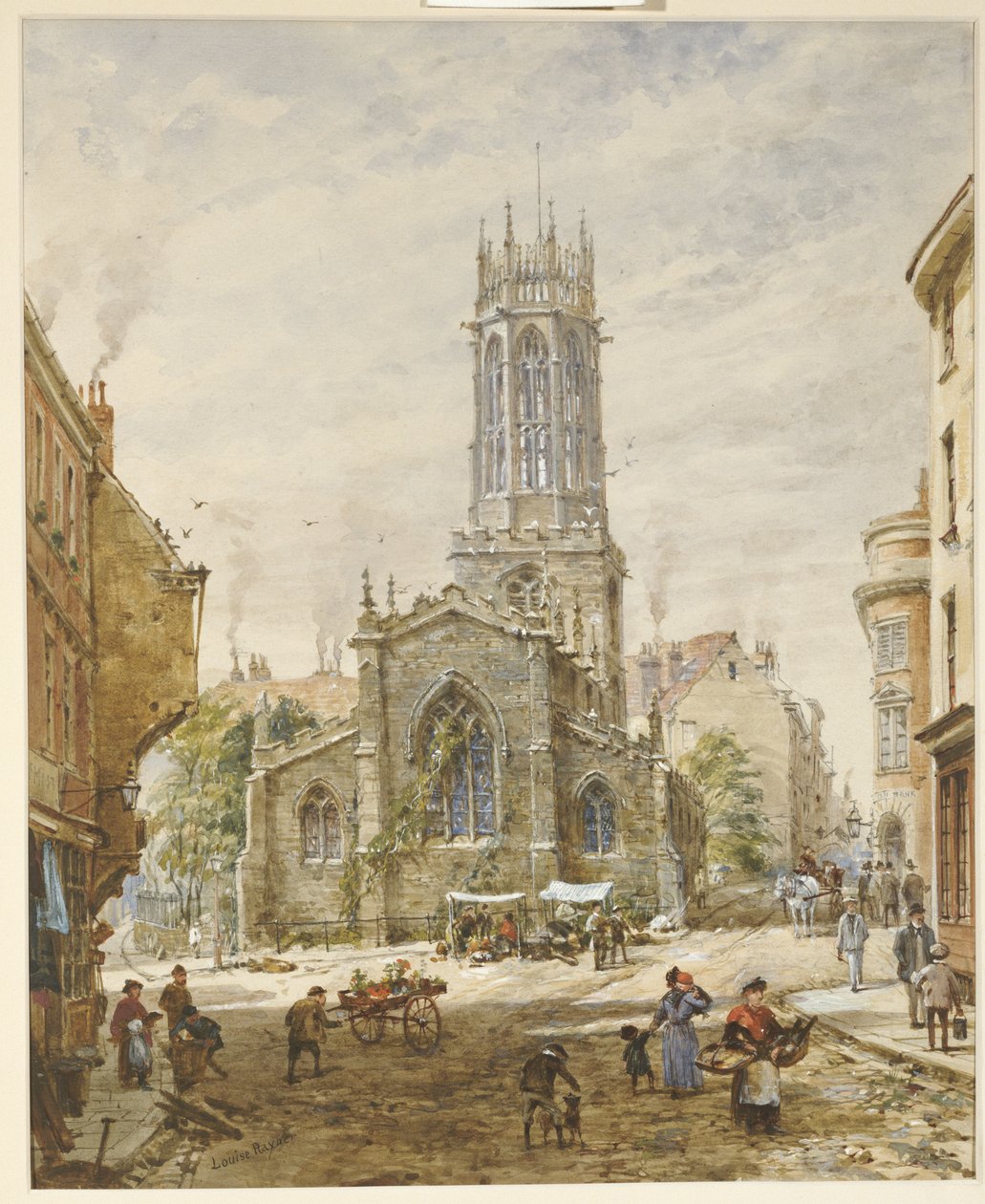 Chodnik Wszystkich Świętych, York autorstwa Louise Ingram Rayner