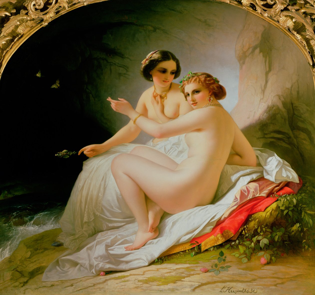 Kąpiący się, 1830 autorstwa Louise Marie Jeanne Hersent