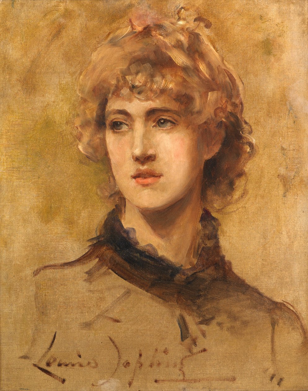 Szkic portretowy (olej na płótnie) autorstwa Louise nee Goode Jopling