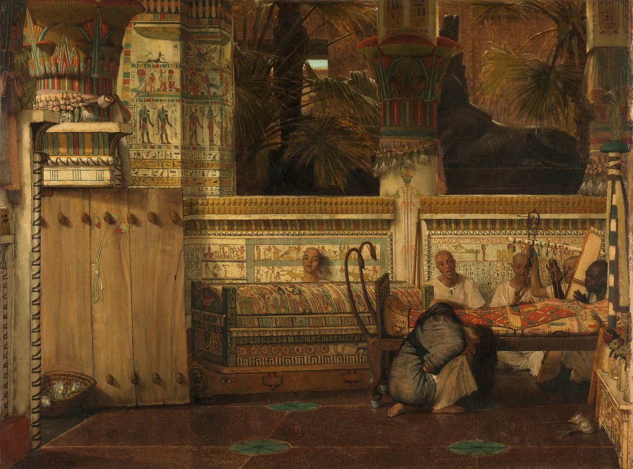 Egipska wdowa autorstwa Lourens Alma Tadema