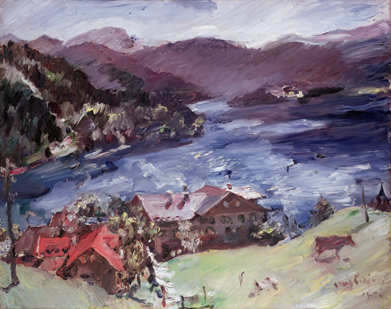 Jezioro Walchen, 1921 autorstwa Lovis Corinth