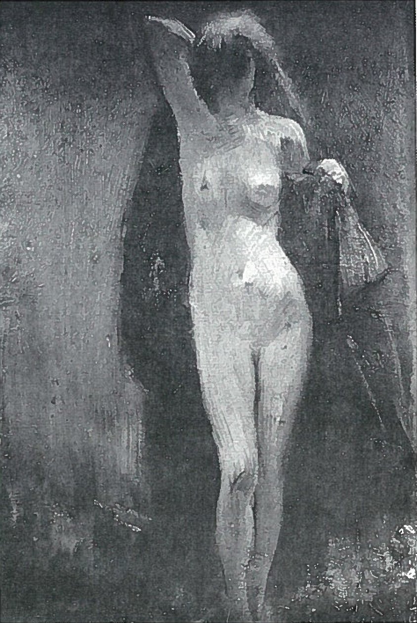 Akt w czerwonych płaszczach autorstwa Lovis Corinth