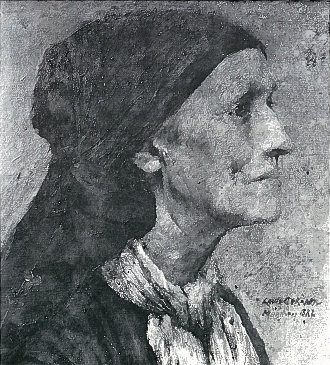 Alte Frau autorstwa Lovis Corinth