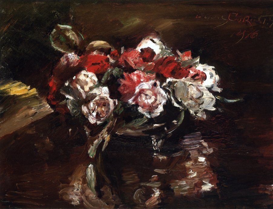 Blumenstillleben English: Kwiatowa martwa natura autorstwa Lovis Corinth