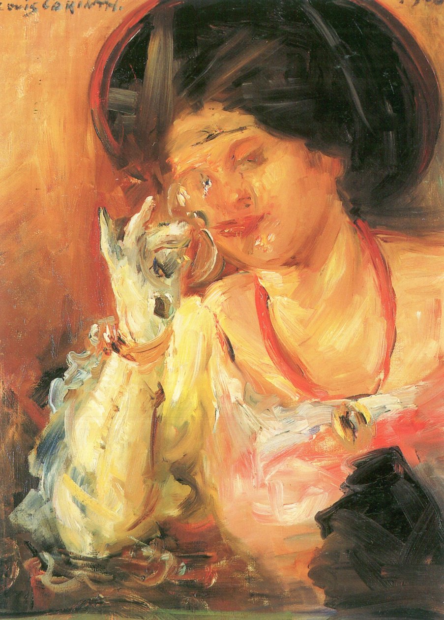 Pani z kieliszkiem autorstwa Lovis Corinth