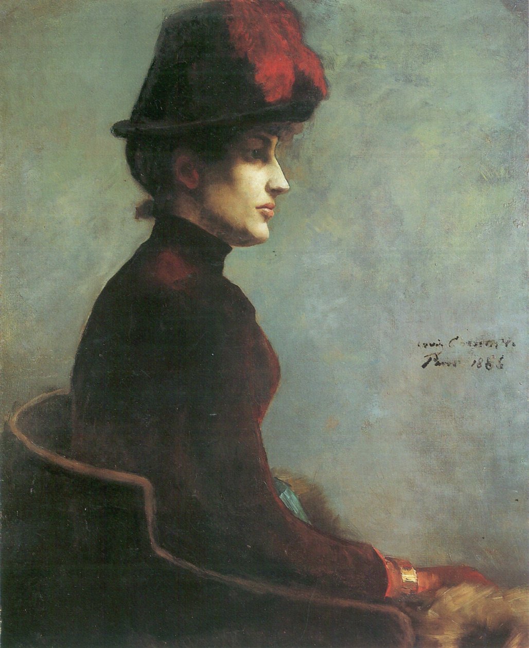Portret damy, Parisn autorstwa Lovis Corinth