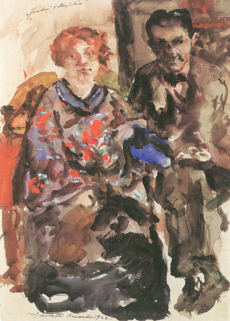 Erich Goeritz i jego kobiety autorstwa Lovis Corinth