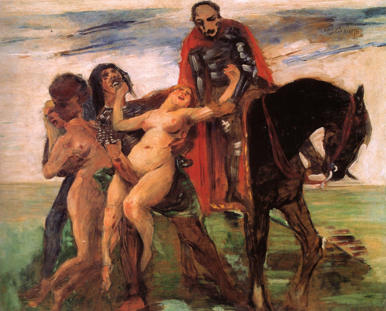 Wzory napadów na kobiety autorstwa Lovis Corinth